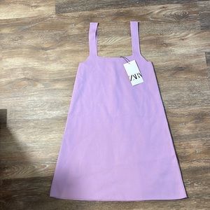 purple zara dress